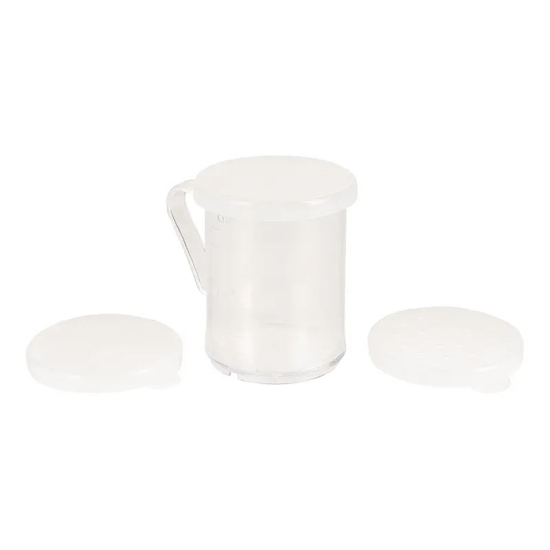 Browne 4-Piece Clear Plastic Dredging Set – 10 Oz Capacity 1