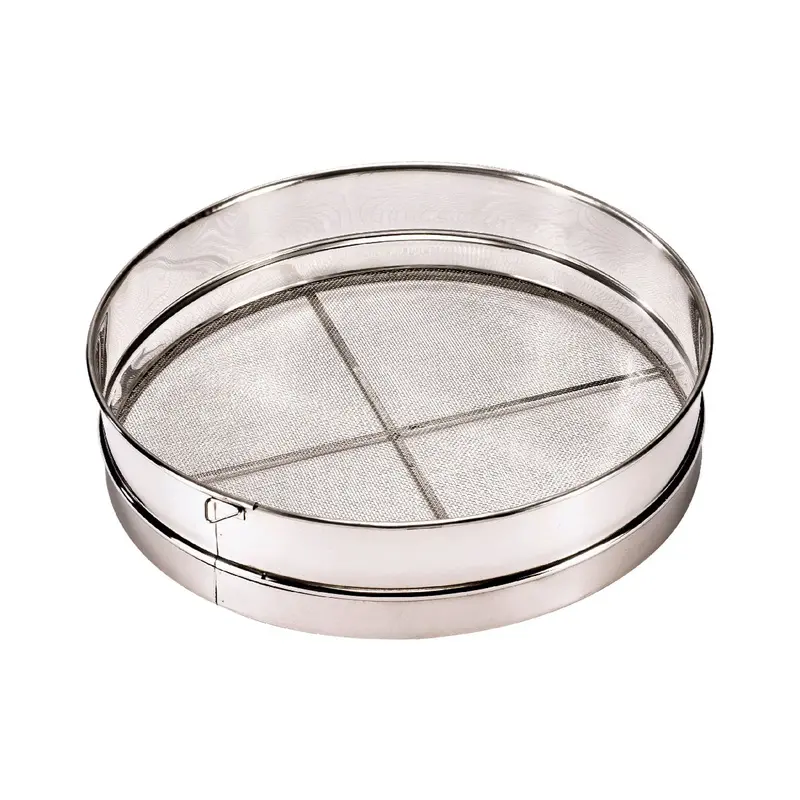 Browne 574142 12" Round Sieve With 16-Mesh Wire & Dual Crossbar Reinforcement 1