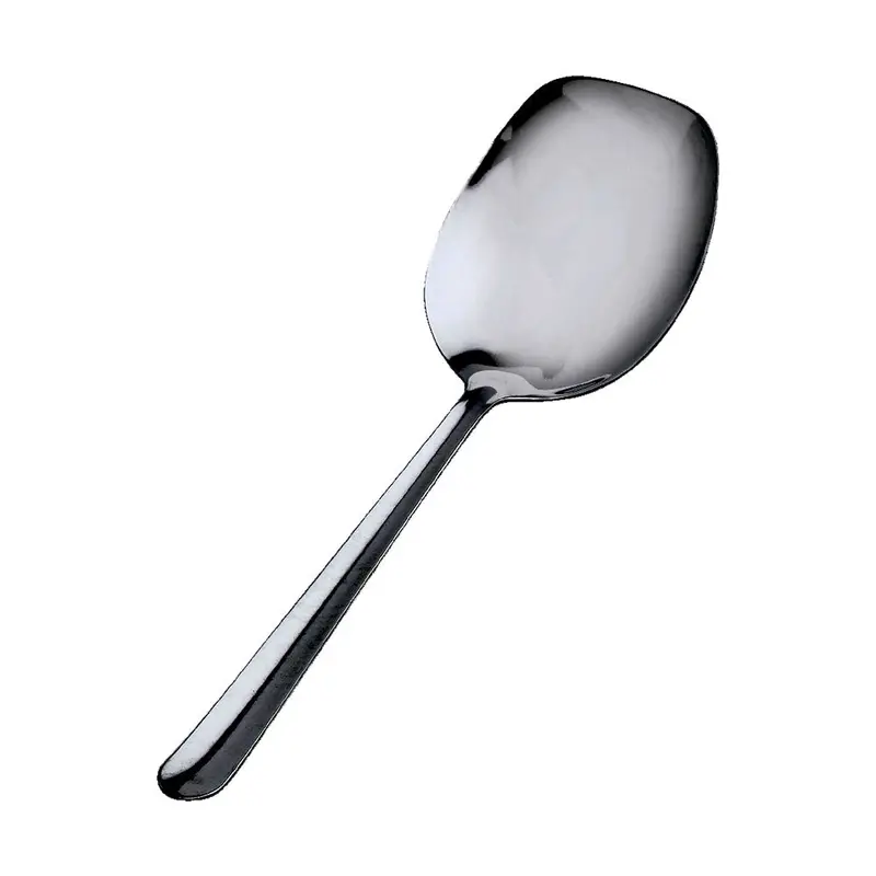 Browne 817 Stainless Steel Square-Bowl Serving Spoon – 8.5-Inch 1