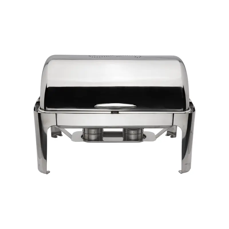 Browne Cadence Rectangular Roll-Top Chafer – Stainless Steel 1