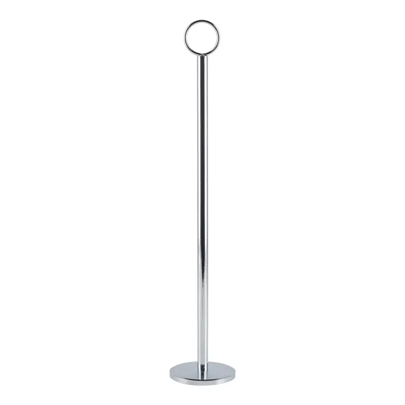 Browne Chrome-Plated Menu Holder – 2.25-Inch Base, Sleek Vertical Display 1