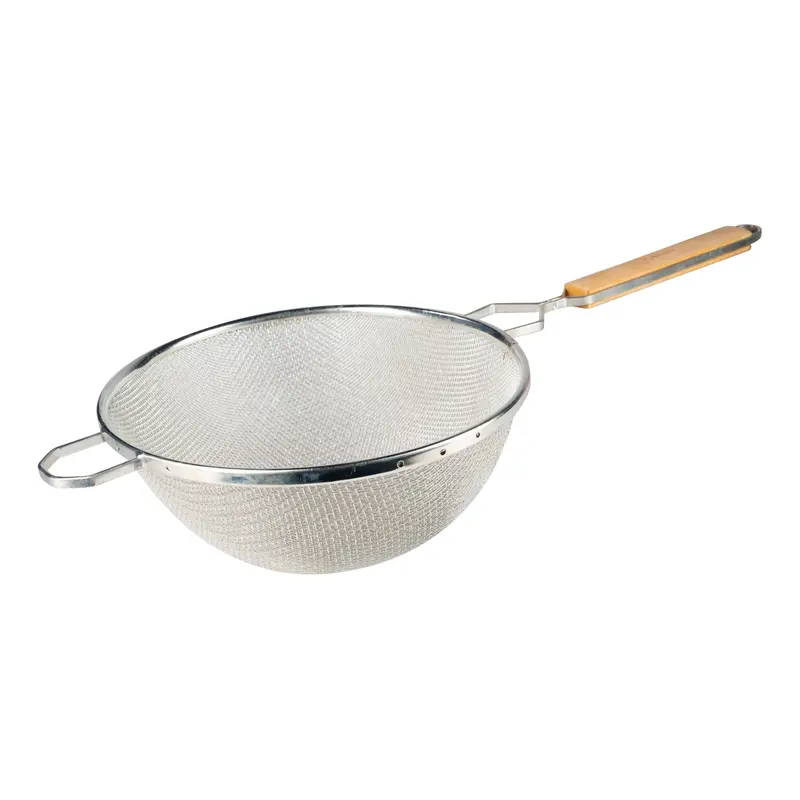 Browne Double-Mesh Strainer With Wood Handle 3