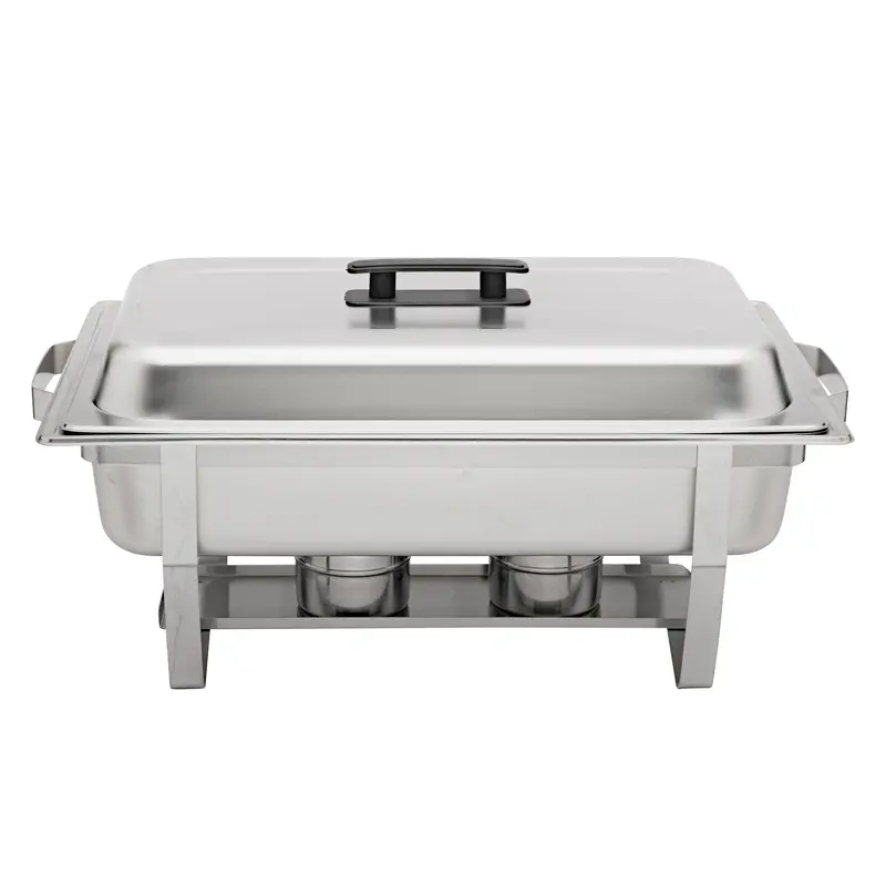 Browne Economy Rectangular Stainless Steel Chafer For Buffets 1