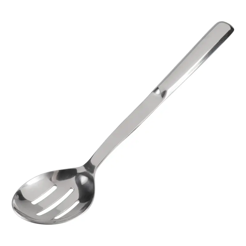 Browne Elite Slotted Stainless Steel Serving Spoon 1