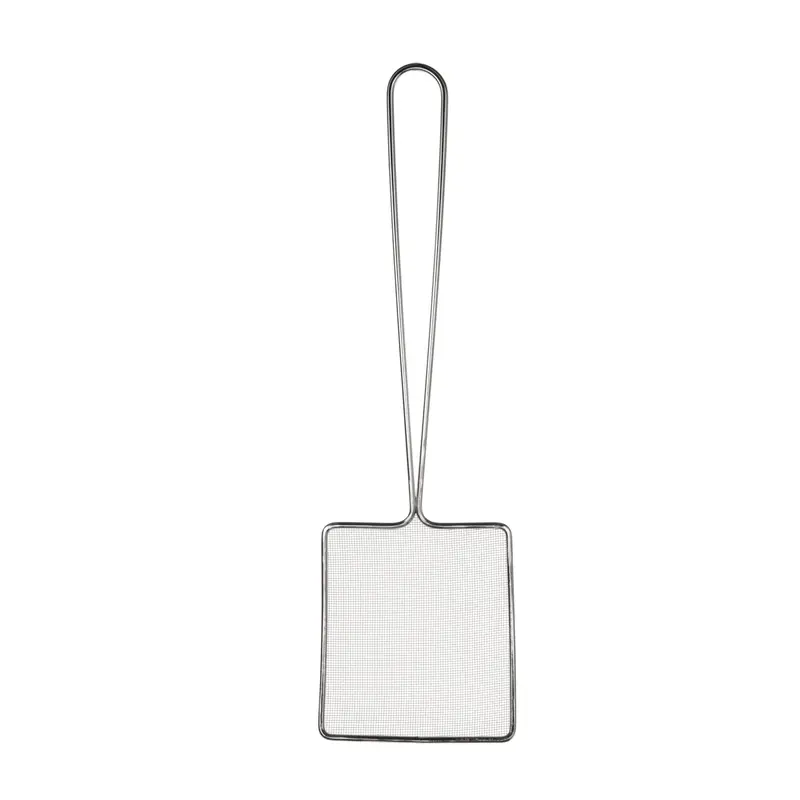 Browne Fine-Mesh Square Skimmer – 6 X 5 Inches, Ultra-Thin Stainless Edges 1
