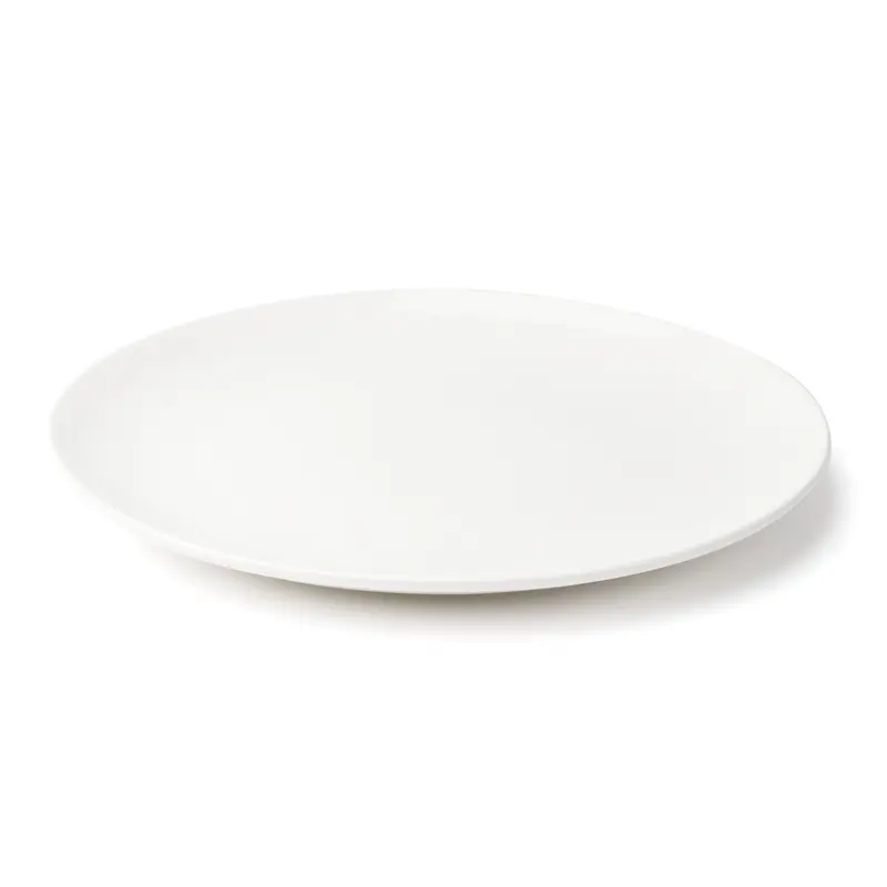 Browne Foundation 10" Round Coupe Plate – Minimalist White, 12-Unit Set 1