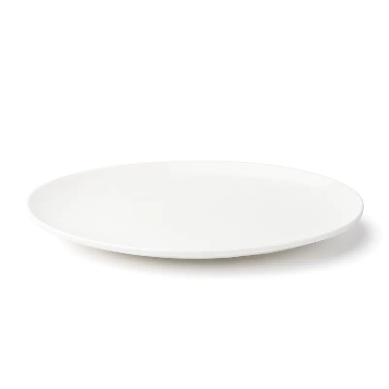Browne Foundation 10" X 7.25" Oval Coupe Plate – White, 12-Unit Set 1
