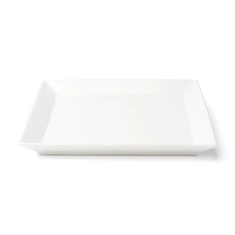Browne Foundation 8.5 Inch White Square Wide-Rim Plate – 36-Count 1