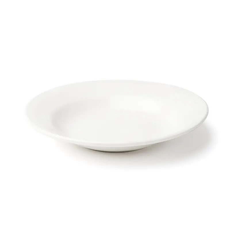 Browne Foundation 8.5 Oz White Rimmed Soup Bowl – 36-Count 1