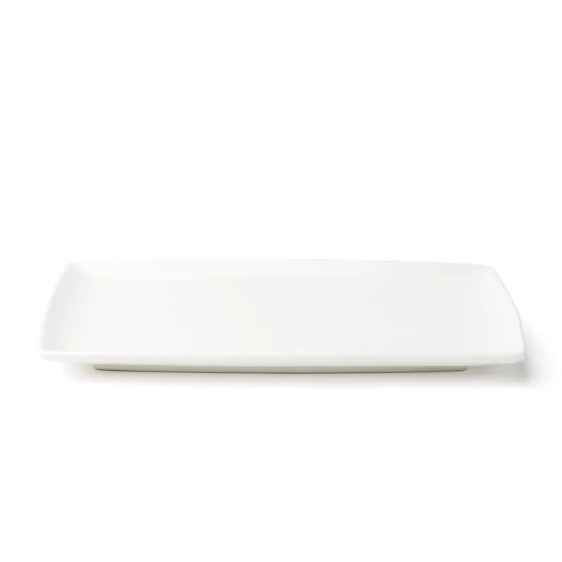 Browne Foundation 9.25 X 5.25 Inch White Rectangular Coupe Plate – 36-Count 1
