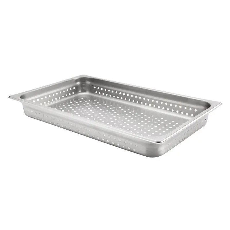 Browne Full-Size Perforated 24-Gauge Stainless Steel Food Pan 1