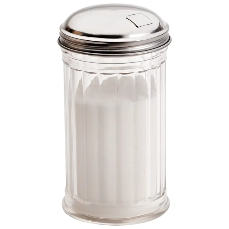 Browne Side-Pour Sugar Dispenser – 12 Oz Hybrid Plastic & Stainless Design 1