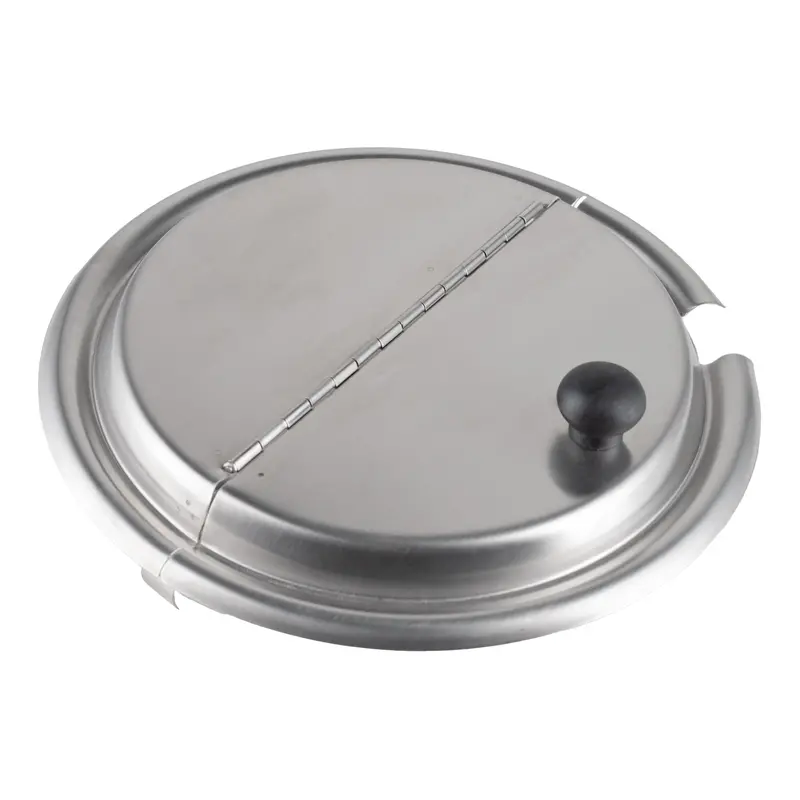 Browne Stainless Steel Hinged Round Insert Cover 1