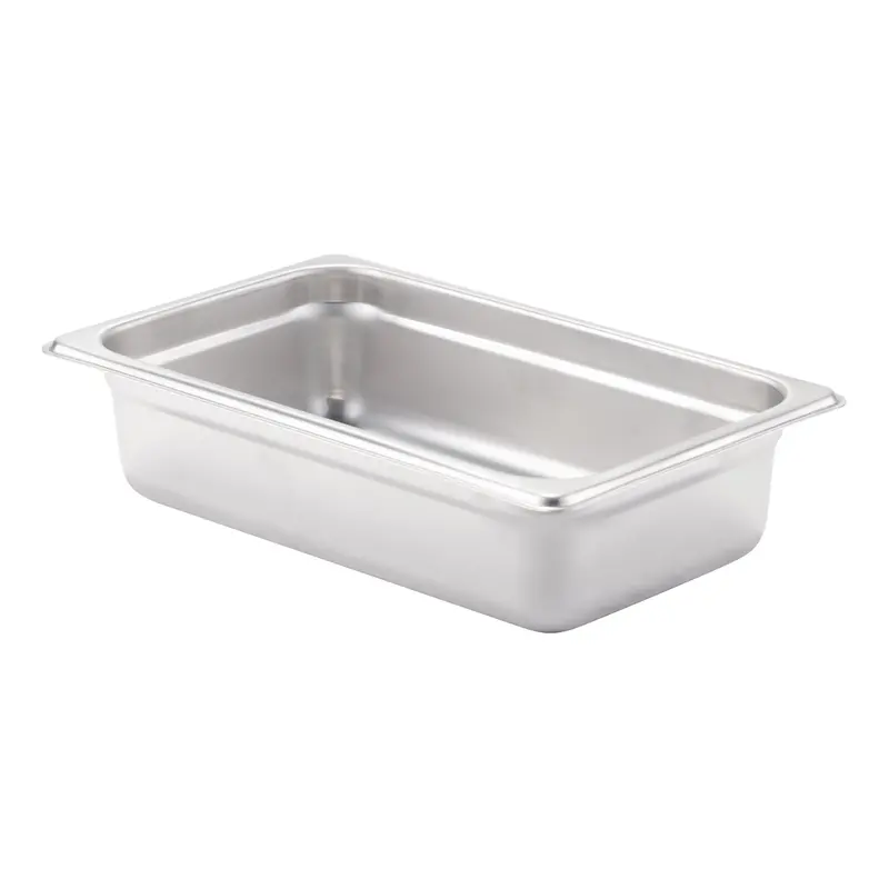 Browne Stainless Steel Quarter-Size Food Pan – 24-Gauge Gauge 1