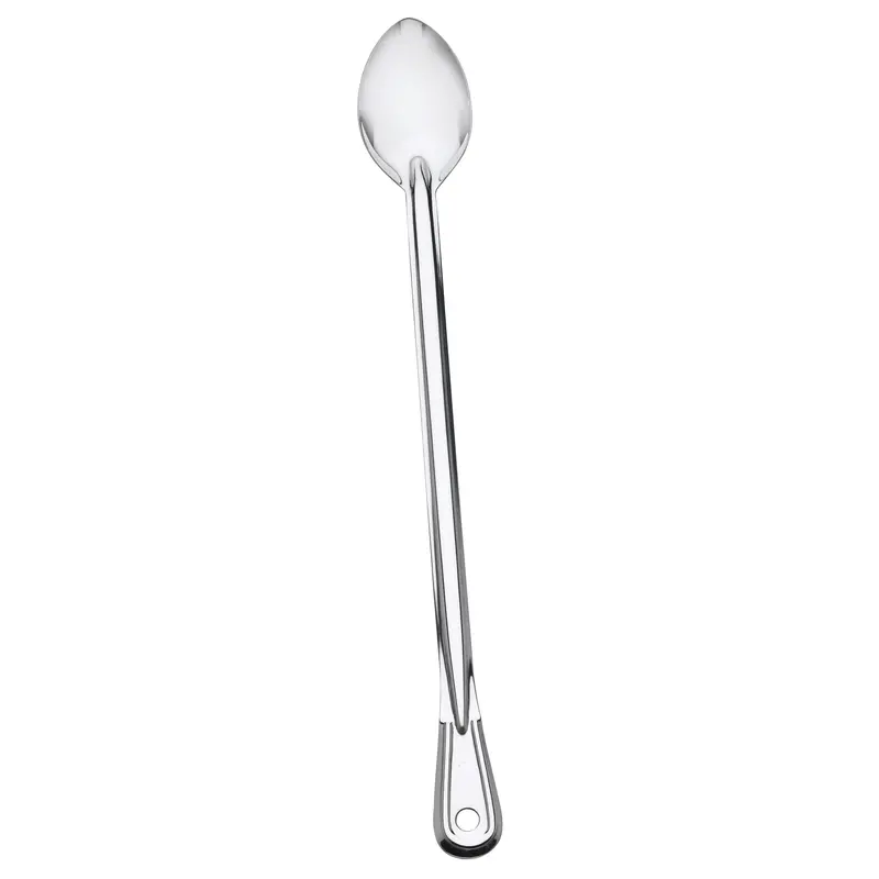 Browne Stainless Steel Solid Serving Spoon With Extra-Long Handle 2