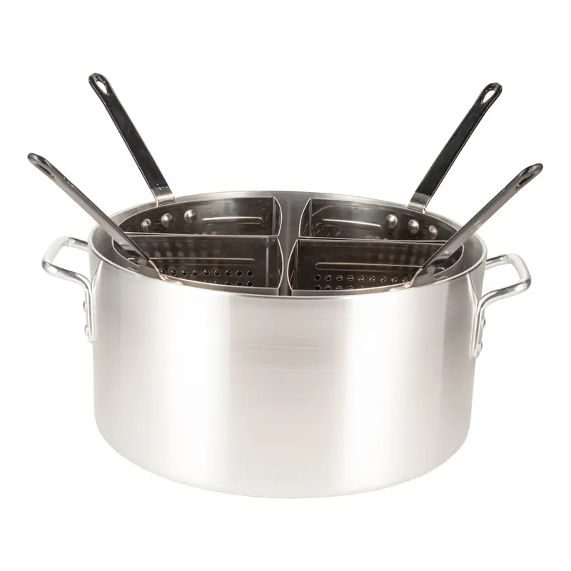 Browne Thermalloy 20-Quart Aluminum Pasta Cooker Set With 4 Interchangeable Inserts 1