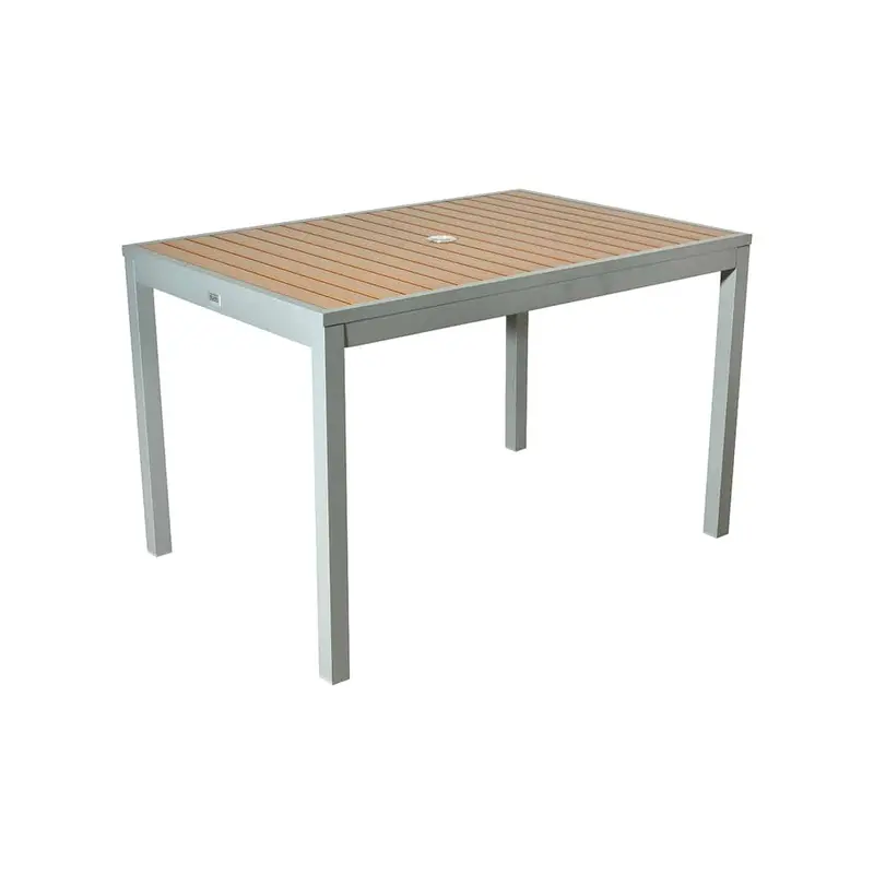 Bum Furniture Marco Recycled Polywood Aluminum Dining Table – 48" X 32" 1