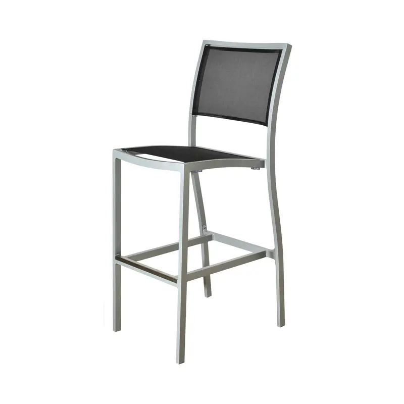 Bum Furniture Marco Sling Bar Stools – 4-Pack Breathable Mesh Design 1