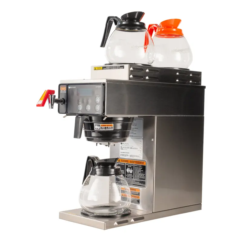 Bunn Axiom-Dv-3 Coffee Brewer – Dual-Voltage, Triple Warmer, 12-Cup Capacity, Faucet-Enabled 1