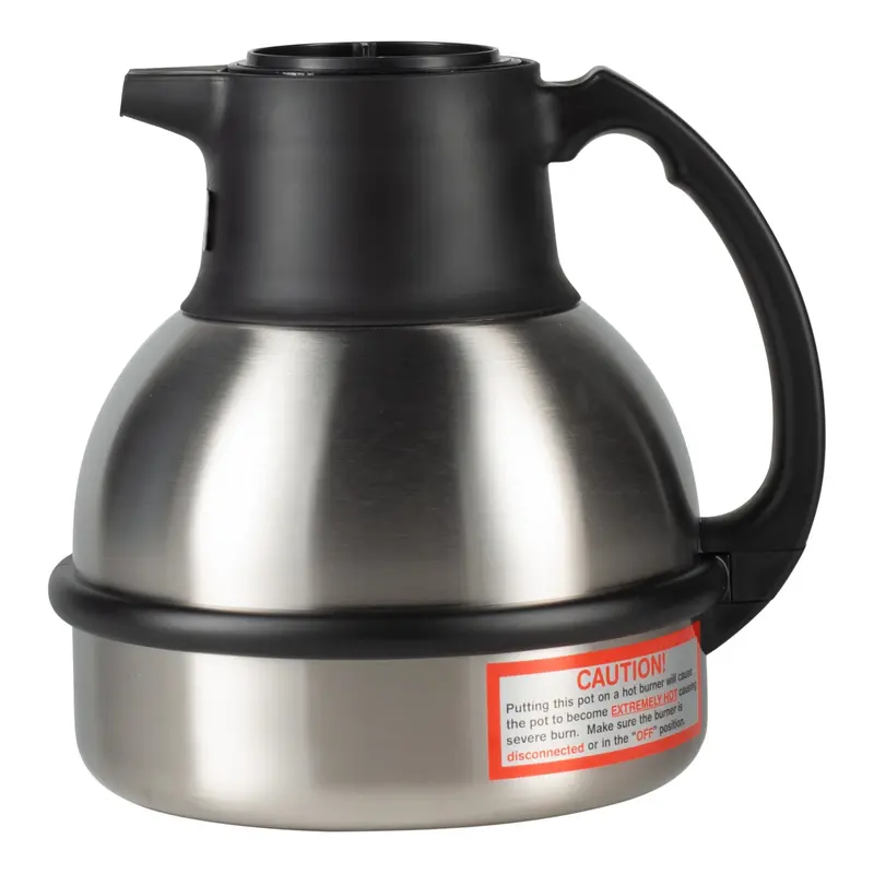Bunn Deluxe 64 Oz Thermal Carafe Portable Coffee Server – Stainless Steel With Black Accents 1