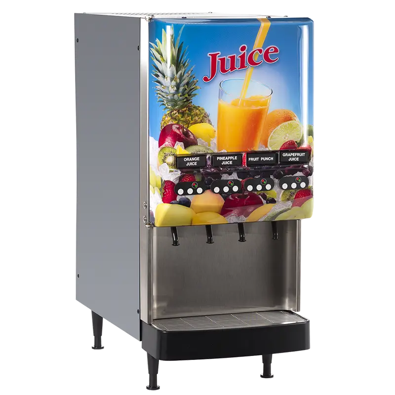 Bunn Jdf-4S Silver Series Cold Beverage System – 4-Flavor, Portion-Controlled, 120V – Display Model 1