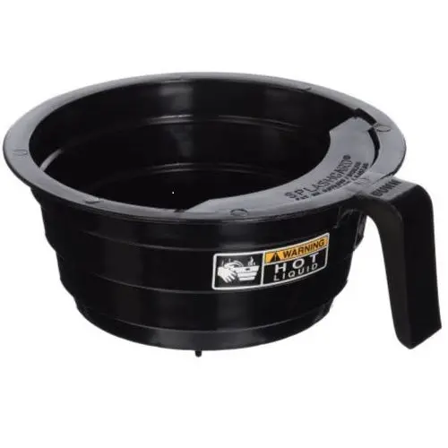 Bunn Splashgard Black Brew Funnel With Decal – Plastic Coffee Filter Funnel (20583.0003) 1