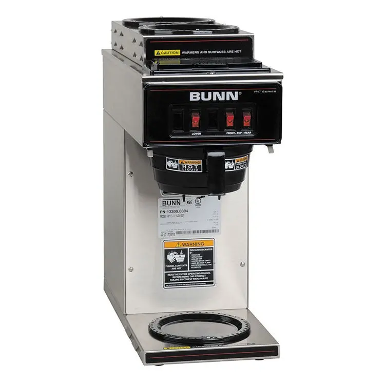 Bunn Vp17-3 Pourover Coffee Brewer – 3.8-Gallon Capacity With Triple Warmers 1