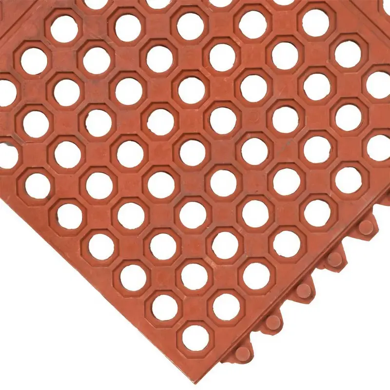 Cactus 2523 Vip Prima Red Grease-Resistant Floor Mat (36" X 36" X 0.5") 1