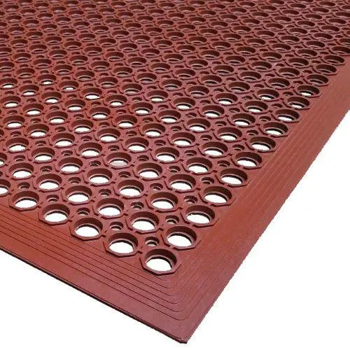 Cactus Mat 2530-R5 Vip Topdek Junior Rubber Floor Mat – Red, 3' X 5' 1
