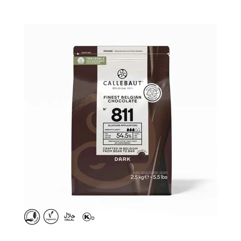 Callebaut Finest Belgian Dark Chocolate 811 – 1 Kg Block (Best Before: March 2027 | Pickup Or Ship At Buyer’S Risk) 1