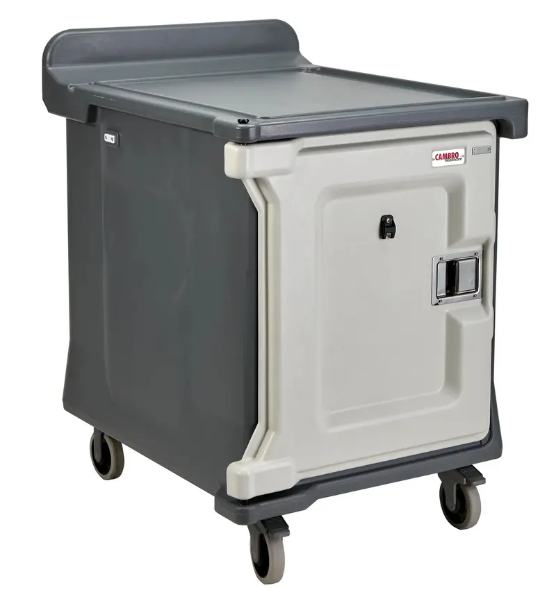 Cambro 10-Tray Meal Delivery Cart – Fits 15" X 20" Trays, Granite Grey (Final Sale) 1