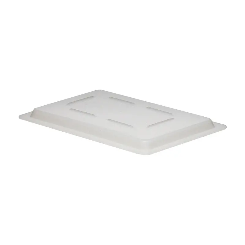 Cambro 1218Cp148 White Polypropylene 1/2-Size Flat Lid (18" × 12") 1