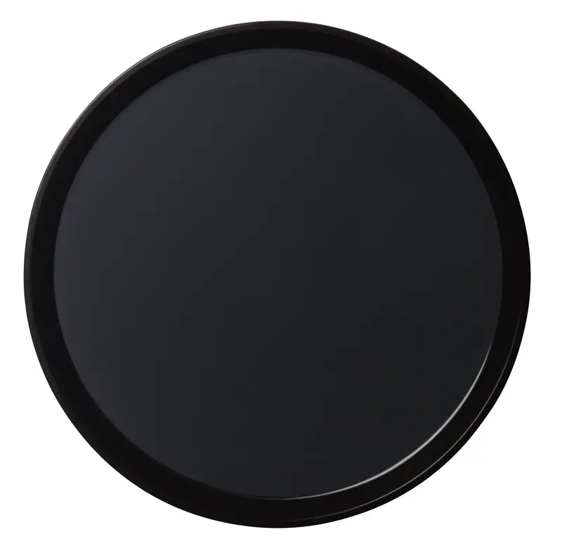 Cambro 14" Black Polytread Non-Slip Serving Tray 1