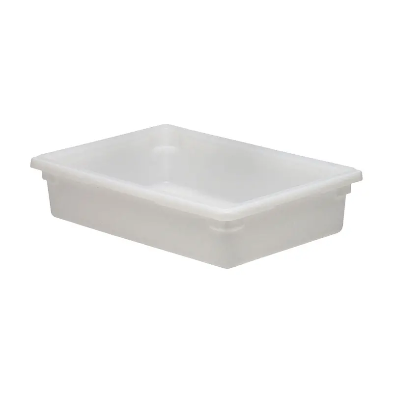 Cambro 18266P148 White 8.75-Gallon Full-Size Polypropylene Food Box 1