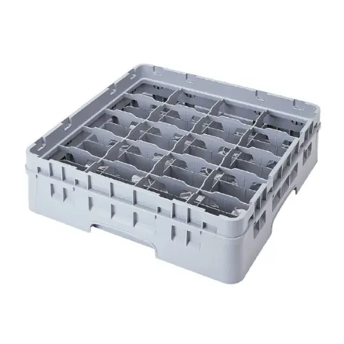 Cambro 20C414151 Camrack Glass Rack – 20-Compartment, Soft Gray 1