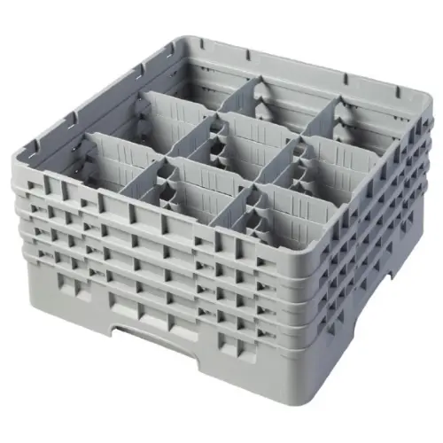Cambro 36-Compartment Soft Gray Camrack For Glasses (36S800151) 1