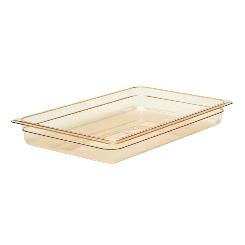 Cambro Amber Full-Size High-Heat Food Storage Pan 1