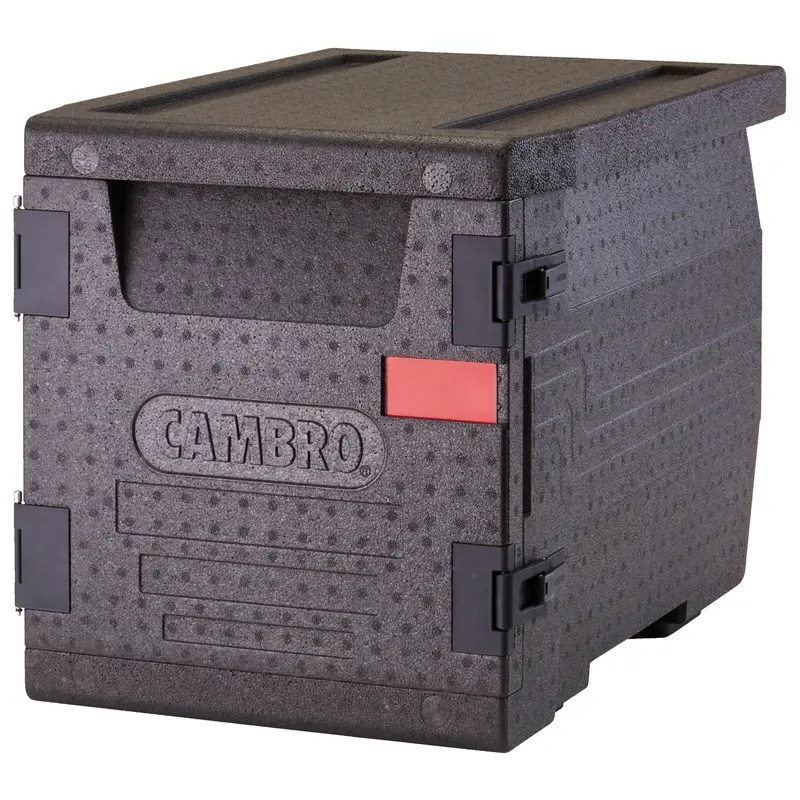 Cambro Cam Gobox – Insulated Front-Loading 4-Pan Food Carrier (Black) 1
