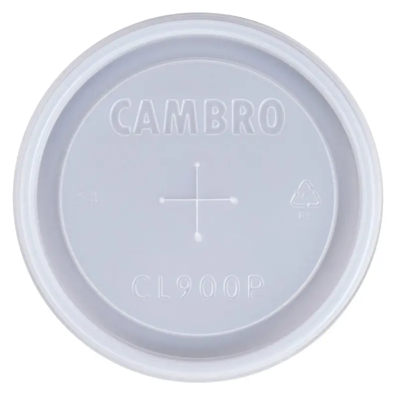 Cambro Camlids Camwear Tumbler Lid – Fits 9 Oz Cups, Translucent, 1000-Count Pack 1