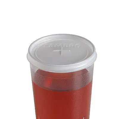 Cambro Camlids Colorware Disposable Lid – Compatible With 9.5 Oz Tumblers, Translucent, 1000-Count 1