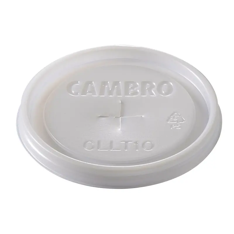 Cambro Camlids Laguna Lid – Designed For 10 Oz Drinkware, Translucent, Bulk Pack Of 1000 1