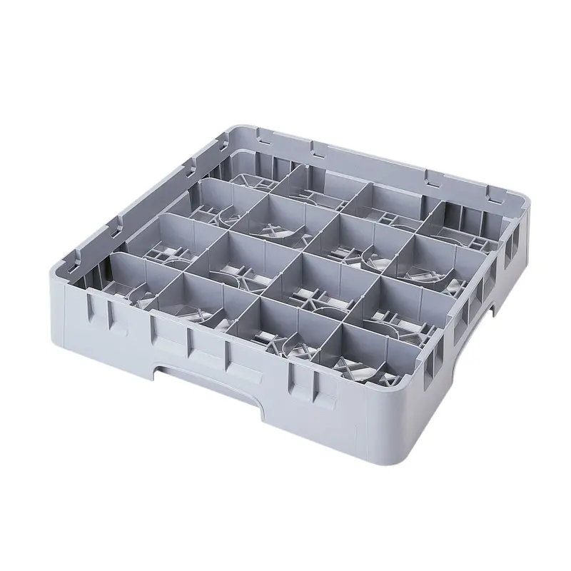Cambro Camrack 16-Compartment Cup Rack – Gray 1