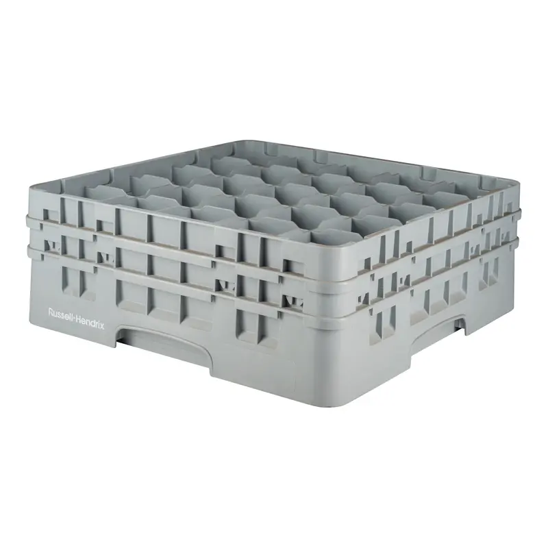 Cambro Camrack Glass Storage Rack – 25-Compartment, 6-Inch Deep, Grey 1