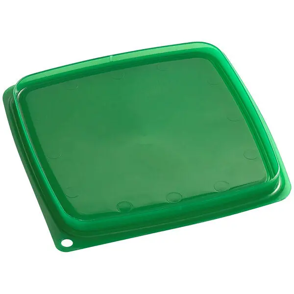Cambro Camsquare Green Lid – Compatible With 2 & 4 Quart Food Containers 1