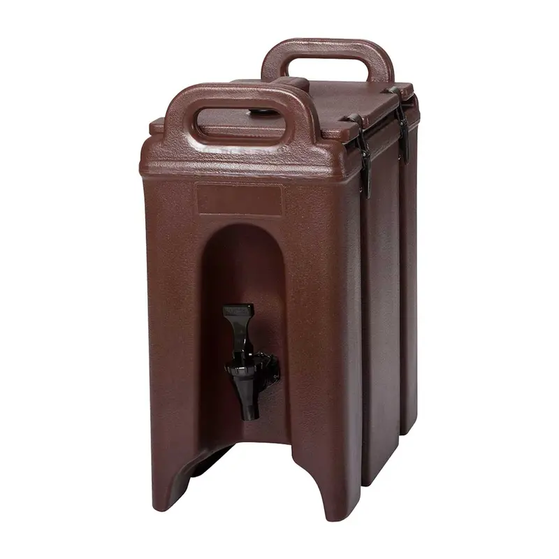 Cambro Camtainer 2.5-Gallon Dark Brown Beverage Dispenser – Model 250Lcd131 1