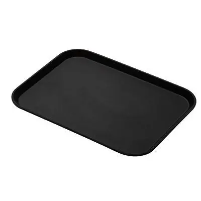Cambro Camtread Black Rectangular Tray – 14 In X 18 In 1