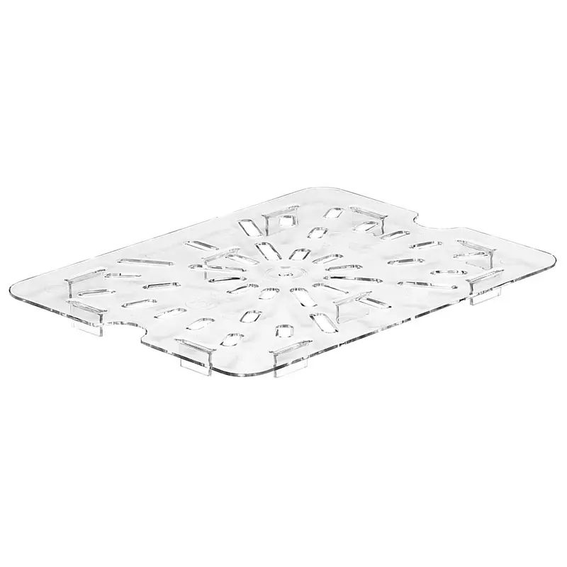Cambro Camwear 1/2-Sheet Drain Shelf – Clear Polycarbonate 1