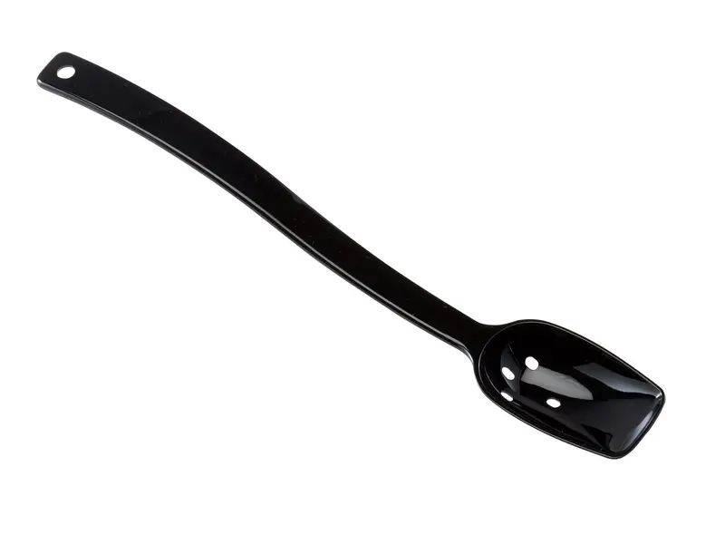 Cambro Camwear Perforated Black Serving Spoon 1