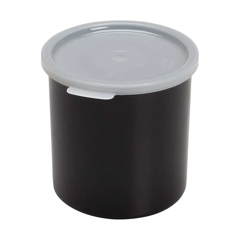 Cambro Covered Crock – 1.2-Quart Black Food Container 1