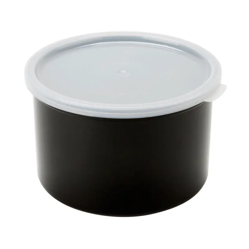 Cambro Crock With Secure Lid – 1.5-Quart Black Capacity 1